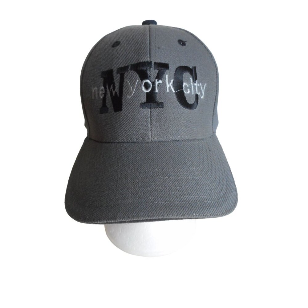 New York City Embroidered Adjustable Baseball Cap Baby Blue white one size fits